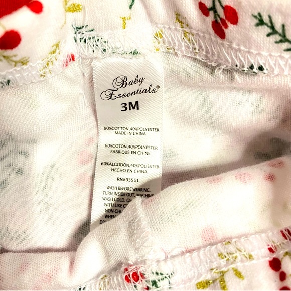 My First Christmas Onesie with matching Pants and Headband - Picture 3 of 4